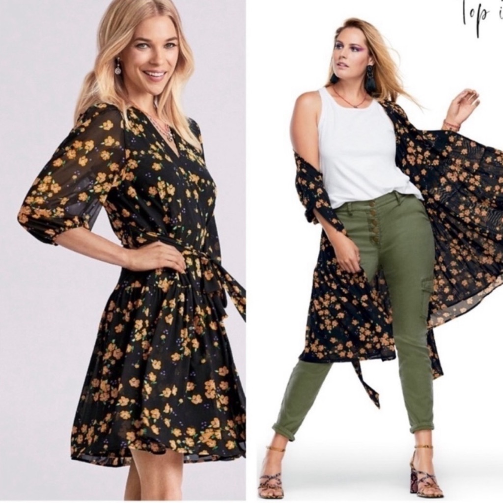 Cabi Style 5945 Debut Wrap Dress In Fiesta Floral Size S Spring 2021